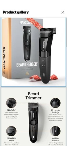 Manscaped The Beard Hedger™ Electric Beard Trimmer - photo 2