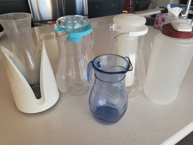 Set of Used Pitchers & Glasses