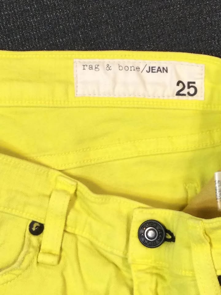Rag and bone neon distressed denim shorts, Sz 25 - photo 3