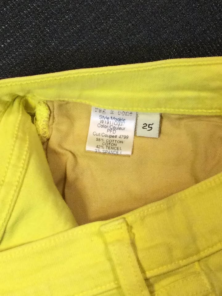 Rag and bone neon distressed denim shorts, Sz 25 - photo 4