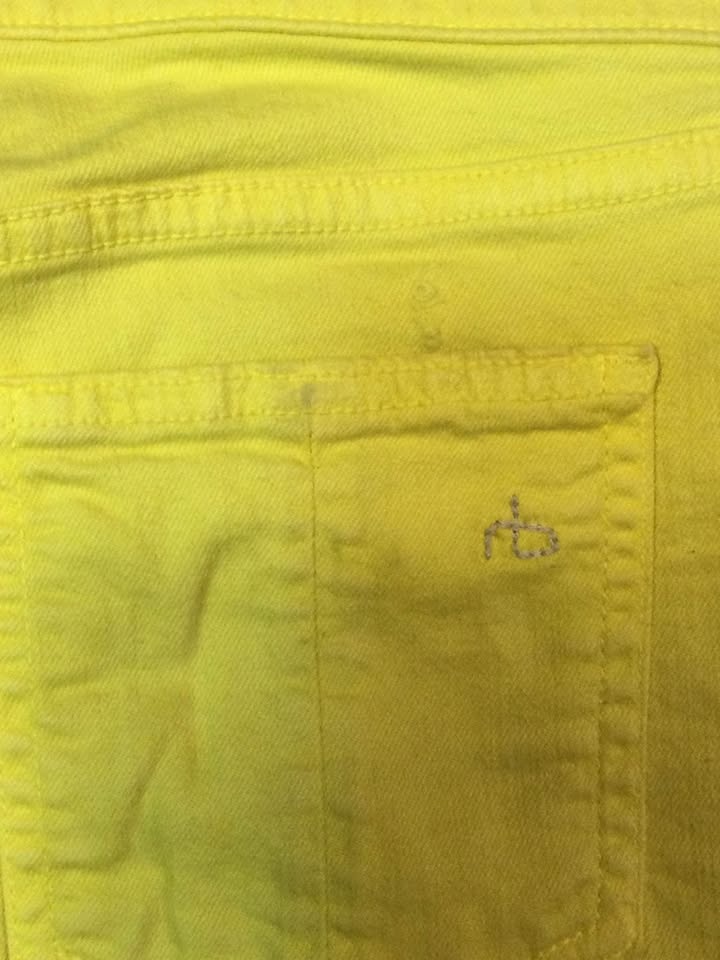 Rag and bone neon distressed denim shorts, Sz 25 - photo 5