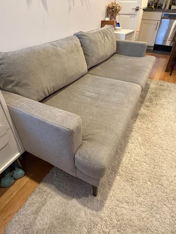 West Elm Andes Petite Sofa - 76.5" Distressed Velvet - photo 3