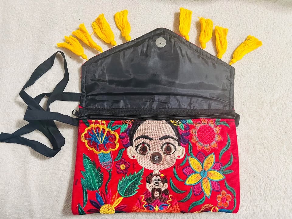 Mother’s Day Gift Gorgeous Mexican Frida Embroidered Clutch - photo 2