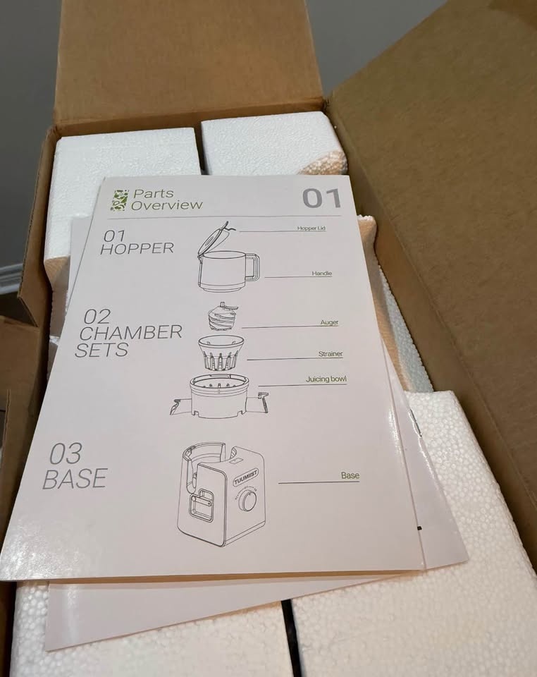 New Tuumiist Slow Juicer TM-780SJ – Sealed in Original Box - photo 3