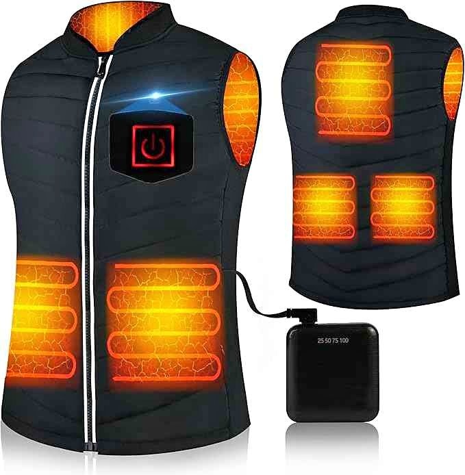 Heated Vest for Men Women - 10000mAh Battery Rechargeable