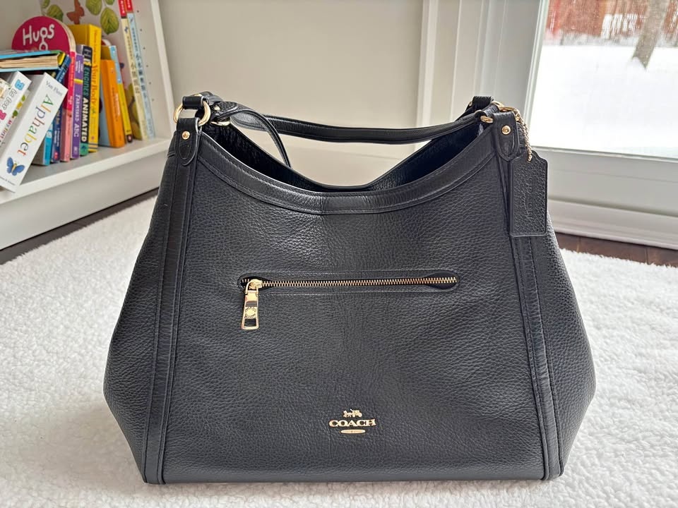 Coach Black Leather Kristy Shoulder Bag