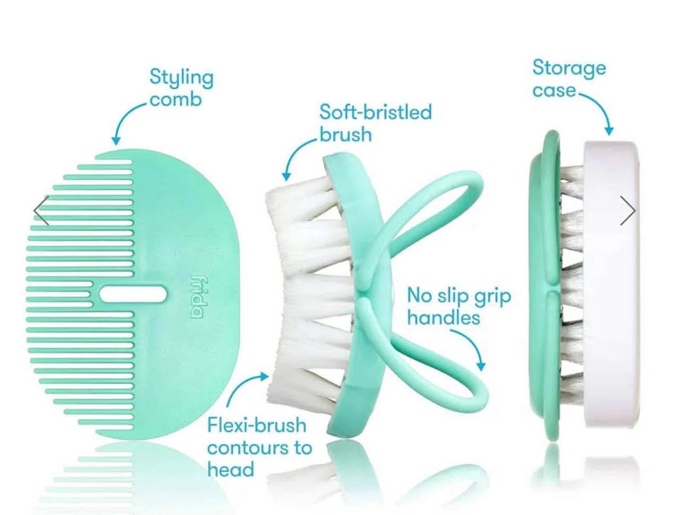 Fridababy Hairbrush + Styling Comb Set