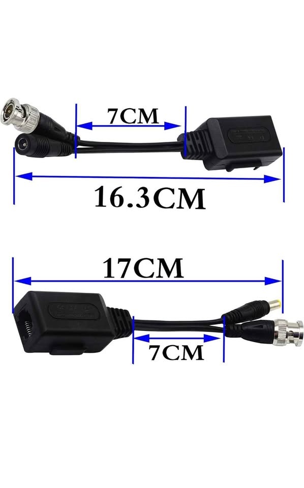 zdyCGTime Balun HD Cat5 RJ45 to BNC Video Baluns transceiver Pas - photo 3