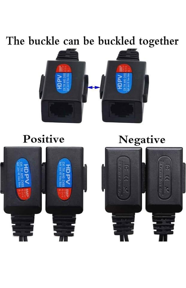 zdyCGTime Balun HD Cat5 RJ45 to BNC Video Baluns transceiver Pas - photo 5