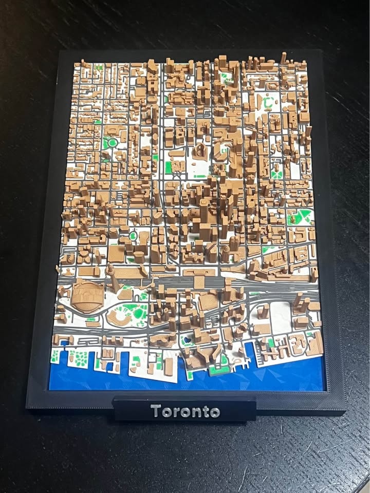 Toronto City Map – 3D Model with CN Tower - photo 2