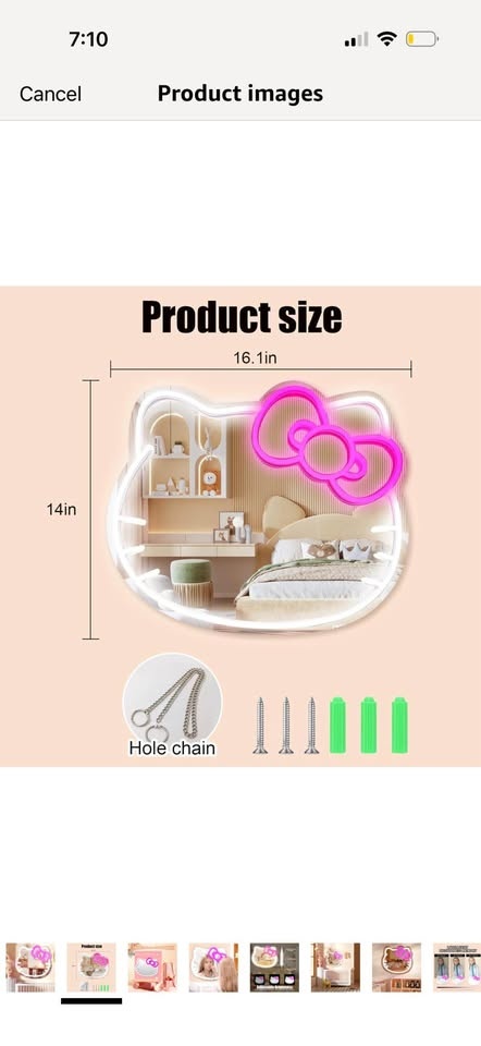 Hello Kitty Light Mirror - photo 4