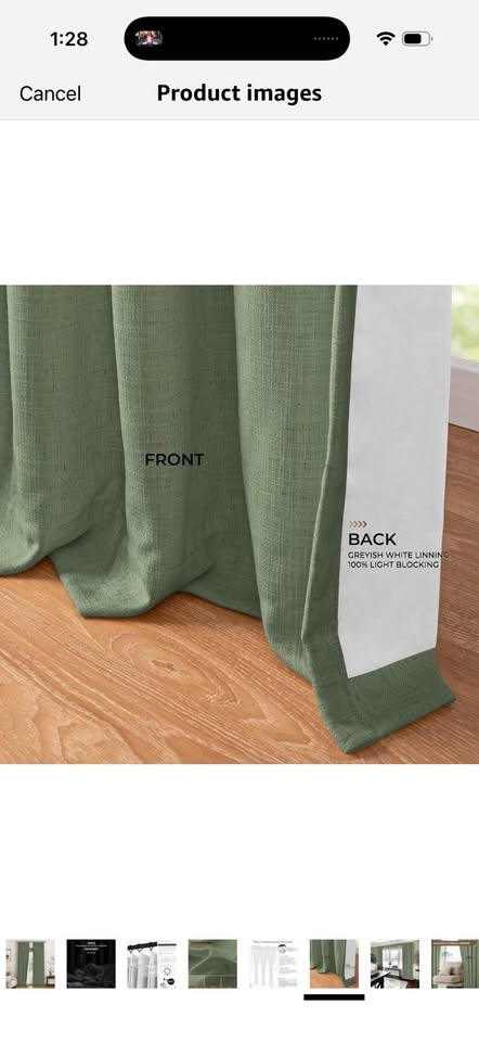 New Pack of 40x84” Pinch Pleated Curtain Panels (2 Panels) Sage - photo 4