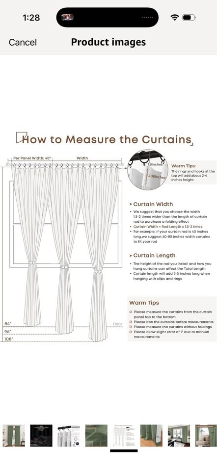 New Pack of 40x84” Pinch Pleated Curtain Panels (2 Panels) Sage - photo 5