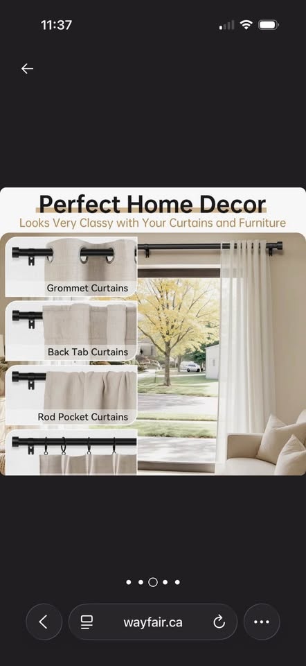 Adjustable Curtain Rod 32-72" - photo 3