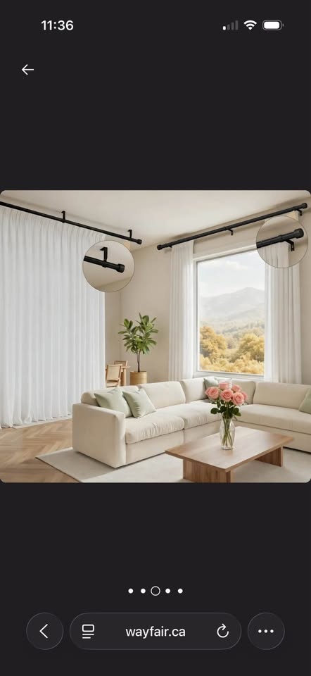 Adjustable Curtain Rod 32-72" - photo 5