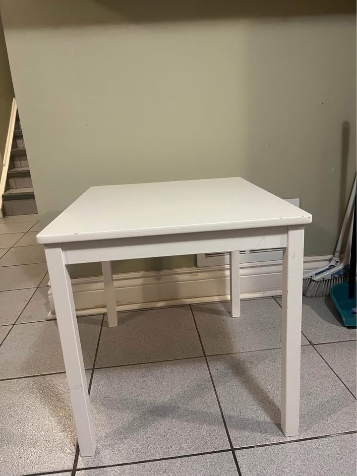 White IKEA Table - Kids/Small Spaces - photo 3