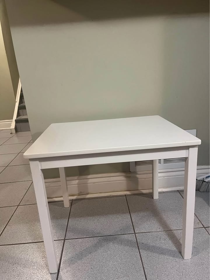 White IKEA Table - Kids/Small Spaces - photo 4