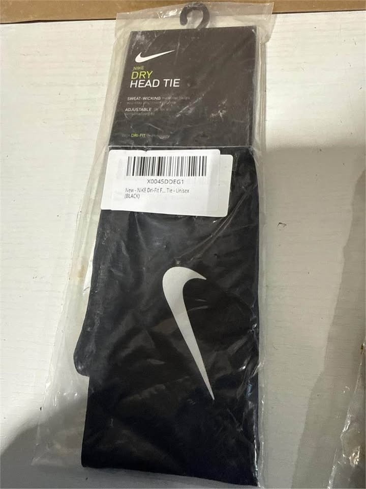 NIKE Dri-Fit Fury Sweat-Wicking Head Tie Black - photo 2