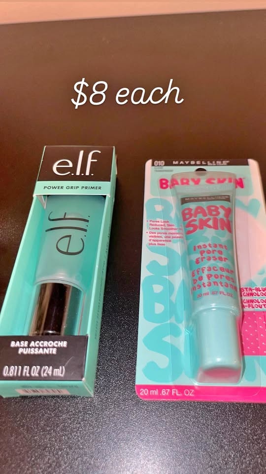 Face Primers: e.l.f., Maybelline Baby Skin, Maybelline Jelly