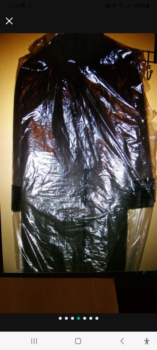 NEW LONG Large XL COAT, FUR TRIM CUFFS & LINING, WATER REPELLENT - photo 3