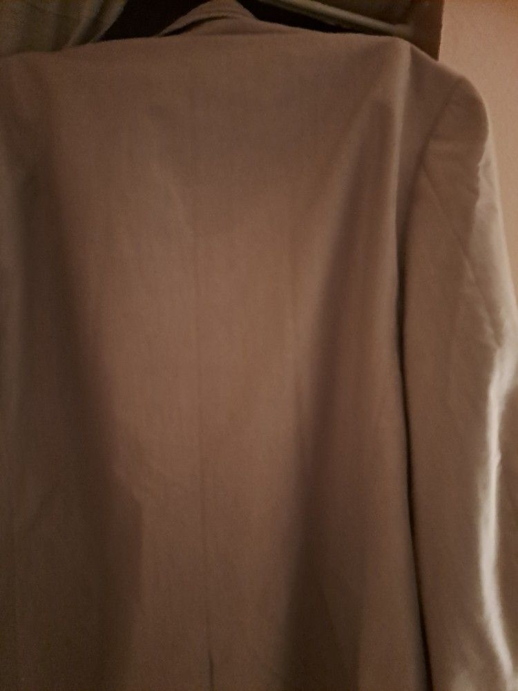 SUIT JACKET, NEW BLAZER 44 42 XL Slim, INC INTERN'L Beige, Mens - photo 4