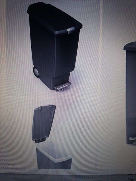 LOCKING STEP ON Kitchen Trash Can Gray 13GAL Simple Human brand - photo 2