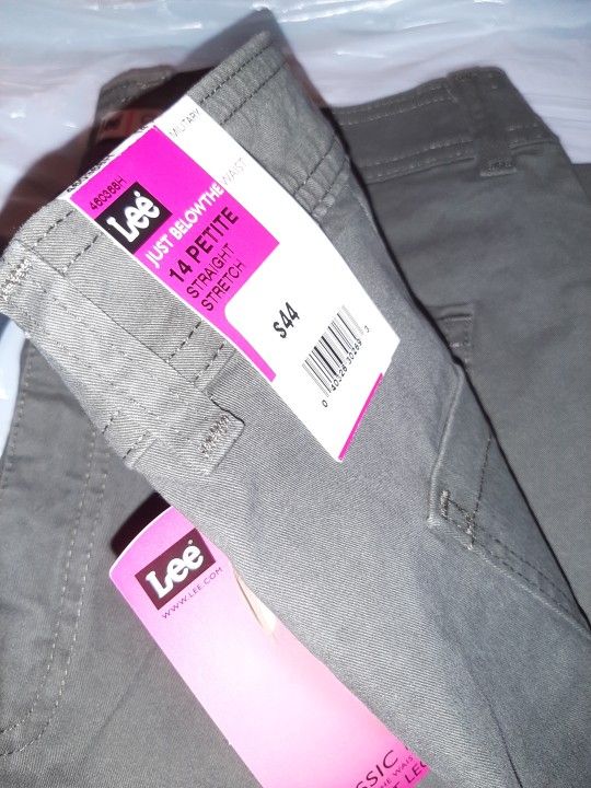 NEW W/TAG $44 LEE STRETCH JEANS GREEN, Size 14, 12 Petite - photo 2