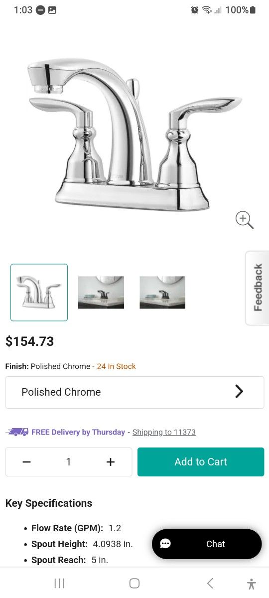 NEW IN SEALED BOX, PFISTER BATHROOM CENTERSET FAUCET - photo 3