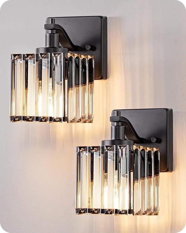 Set of Two Modern Wall Sconces Indoor Lighting Fixtures