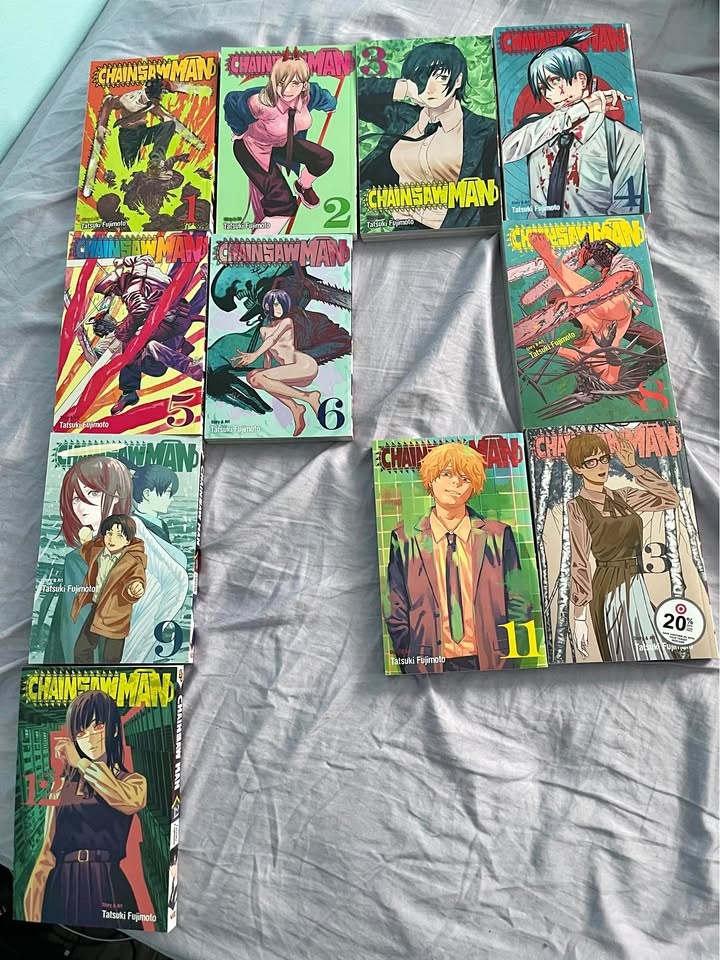 Chainsaw Man Manga Volumes 1-6, 8-9, 11-13