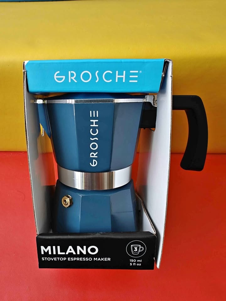 Brand New Grosche Milano Moka Pot – Stovetop Espresso Maker