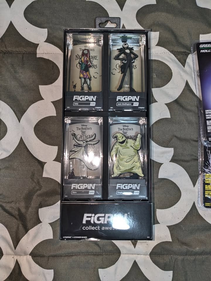 Nightmare Before Christmas Figpin Set Glow 🏆