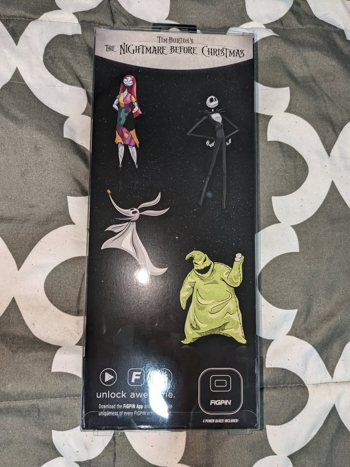 Nightmare Before Christmas Figpin Set Glow 🏆 - photo 2