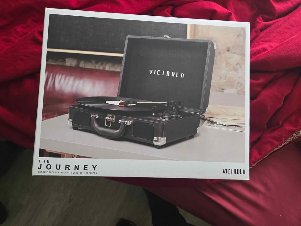 Victrola Record Player Suitcase with Bluetooth Speakers