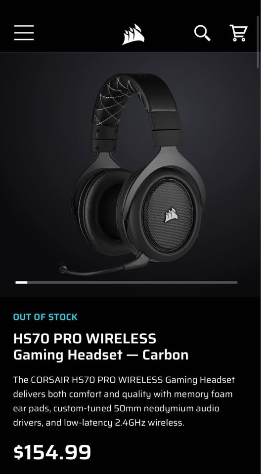 Corsair HS70 Pro wireless Headphones - photo 5