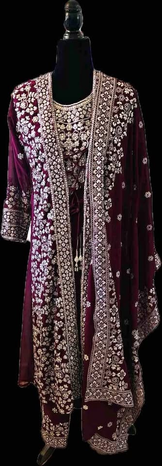 Brand New 4-Piece Embroidered Suit/ dress