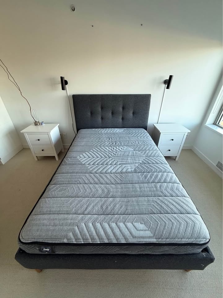 Full Size Bed Frame & Mattress – Excellent Condition - photo 2