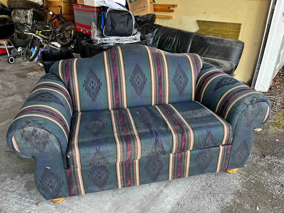 Patterned Loveseat