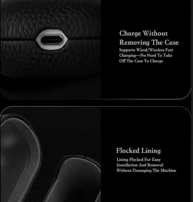 Huawei FreeClip 2 Leather Case - Navy Blue - photo 3