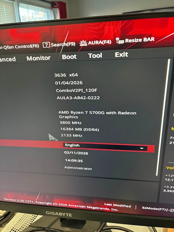 Asus ROG B550-F Gaming WiFi II Mobo & Ryzen 7 5700G CPU Combo