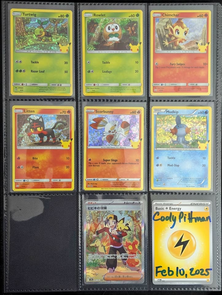 Pokemon McD's 25th & Heat Wave Arena SAR