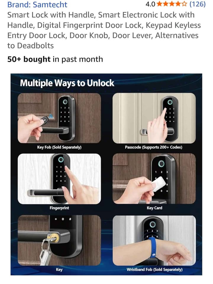 Brand New Sealed Pack Masgety Keyless Entry Door Lock - photo 2