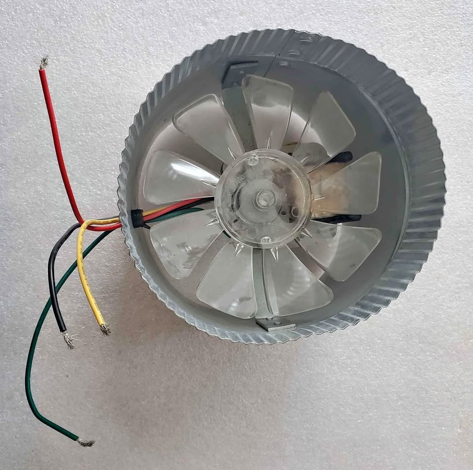 New Corded 120V 2 speed 6" in line duct fan