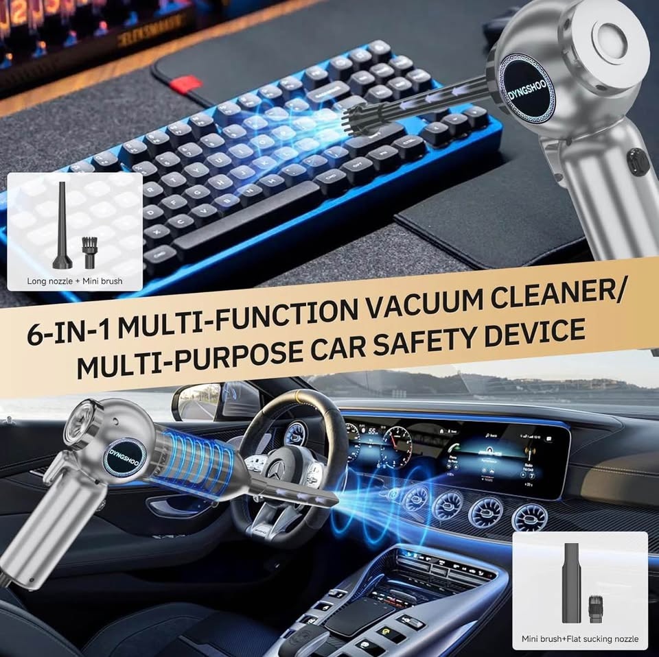 Portable Handheld Car Vacuum – 25000Pa Cordless (New) - photo 4
