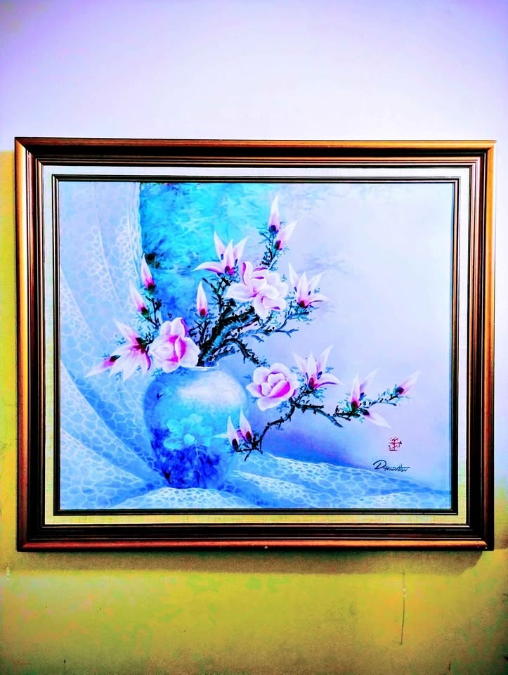 Amazing vintage Large oil painting, framed, signed. 28x24 inches