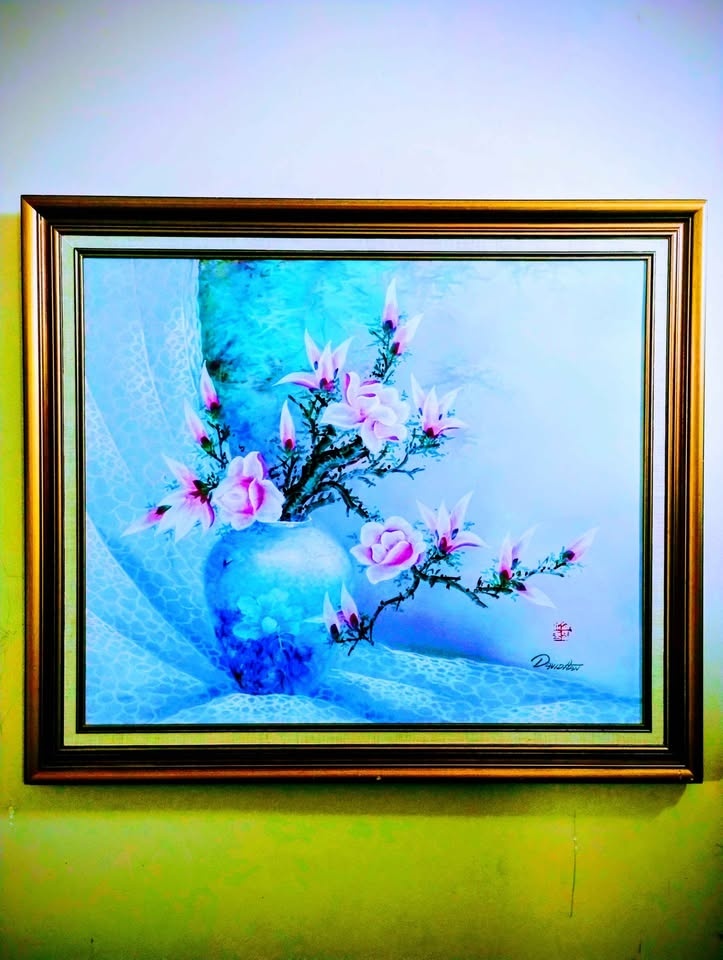 Amazing vintage Large oil painting, framed, signed. 28x24 inches - photo 3