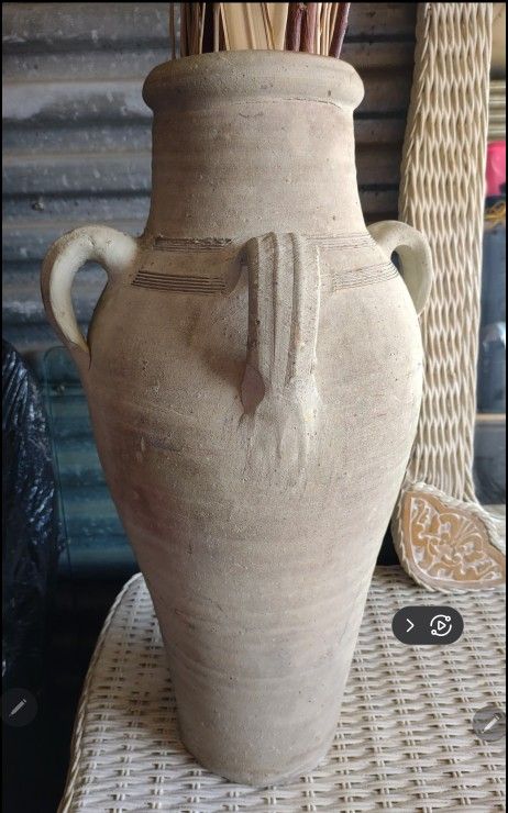 Terracotta Greek Weathered Urns Amphora Planter - photo 2
