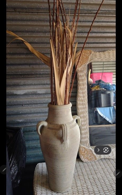 Terracotta Greek Weathered Urns Amphora Planter - photo 3