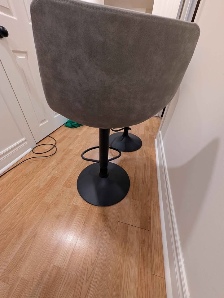 Modern Adjustable Bar Stools – Set of 2 - photo 2