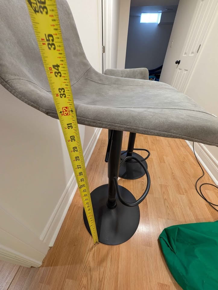 Modern Adjustable Bar Stools – Set of 2 - photo 4